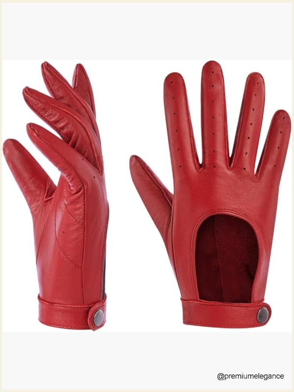 Touchscreen Leather Driving Gloves for Women Unlined Thin Sheepskin